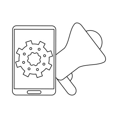 İş ve teknoloji siyah ve beyaz