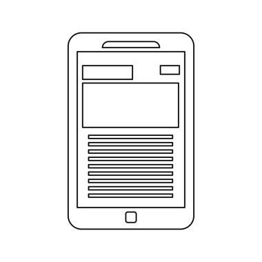 Akıllı telefon mobil teknoloji siyah beyaz