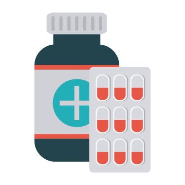Tıp şişe ve hapları tablet