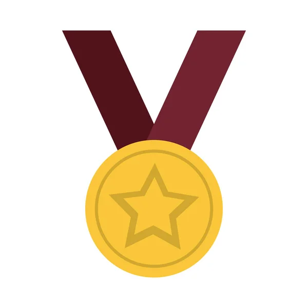 Medal award with star — Stock Vector