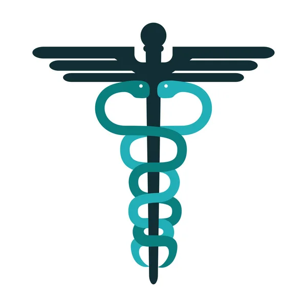 Caduceus symbole médical — Image vectorielle