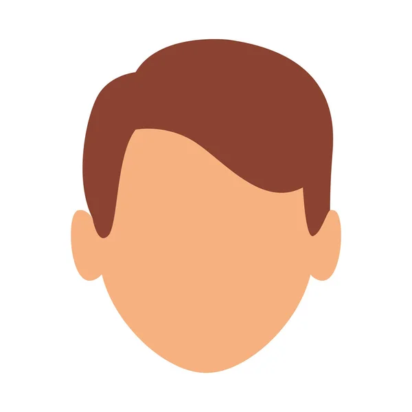 Man faceless head — Stock Vector