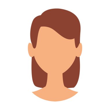 Kadın yüzü olmayan kafa