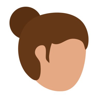 Kadın yüzü olmayan kafa