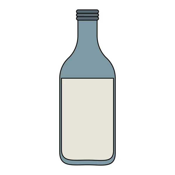 Milk bottle isolated — Stock Vector