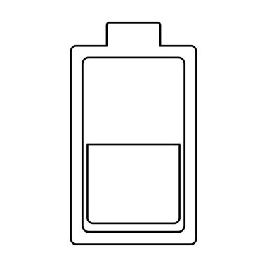 Düşük Pil şarjı siyah beyaz