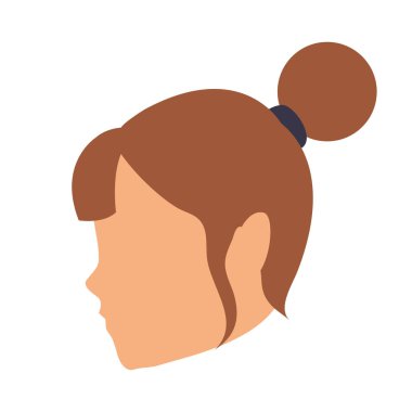 Kadın yüzü olmayan kafa