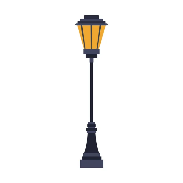 Luz de calle aislada — Vector de stock