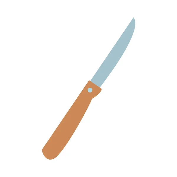 Couteau ustensile de cuisine — Image vectorielle