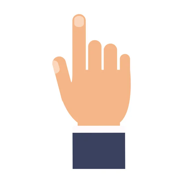 Hand finger up — Stock Vector