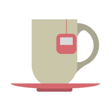 Sıcak çay bardağı ile çanta