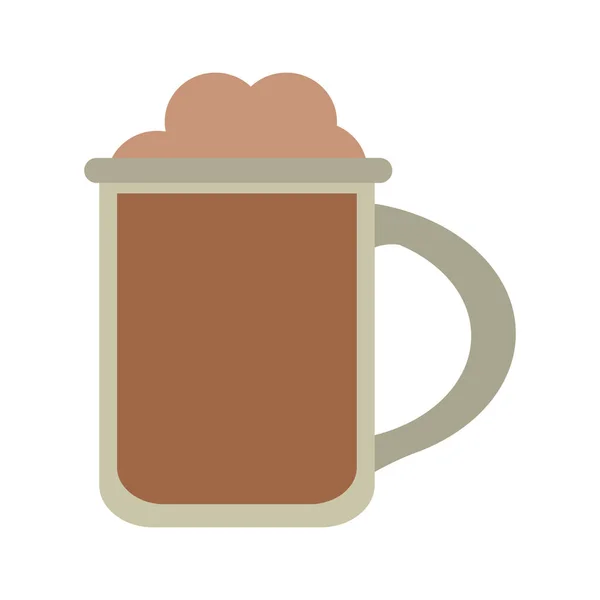 Deliciosa taza de mocaccino — Vector de stock