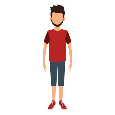 Genç adam çizgi film avatar