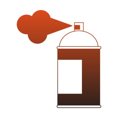 Boya sprey şişe kırmızı çizgiler