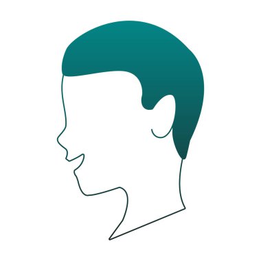 Adam mavi çizgiler meçhul kafasından