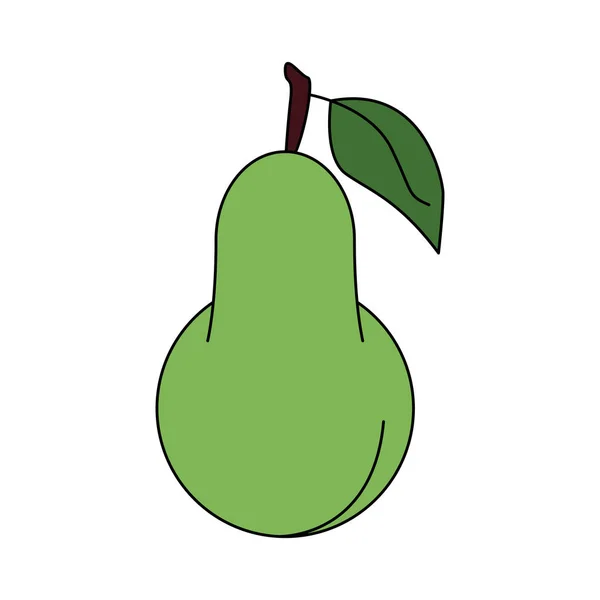 Fruta natural de pera — Vector de stock