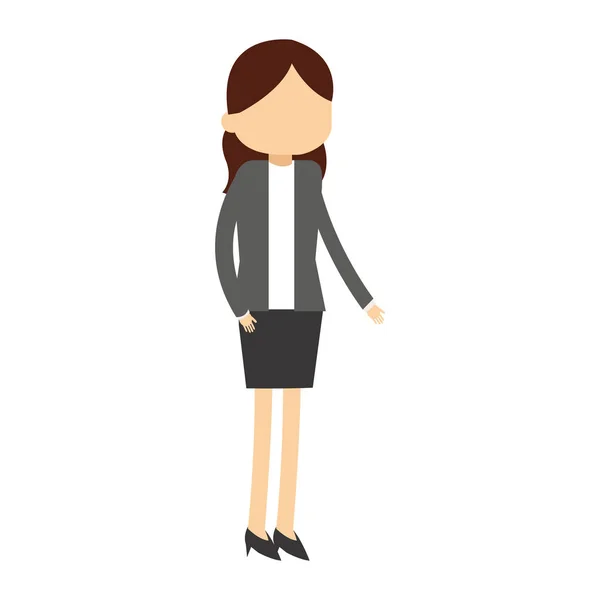 Femme d'affaires avatar dessin animé — Image vectorielle