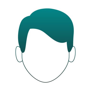 Adam mavi çizgiler meçhul kafasından