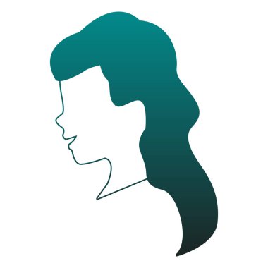 Kadın yüzü kafasına mavi çizgiler