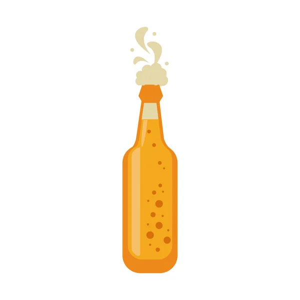 Bierglazen fles — Stockvector