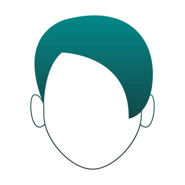 Adam mavi çizgiler meçhul kafasından