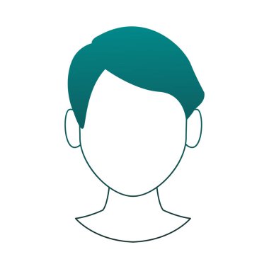 Adam mavi çizgiler meçhul kafasından