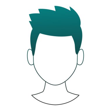 Adam mavi çizgiler meçhul kafasından