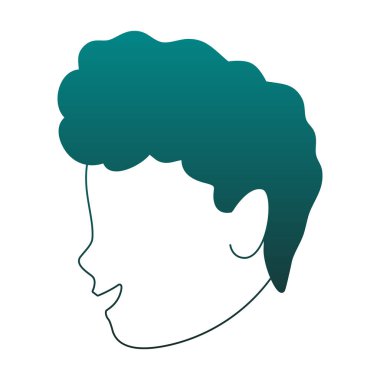 Adam mavi çizgiler meçhul kafasından