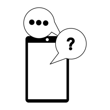 Teknik destek ve müşteri hizmet siyah ve beyaz