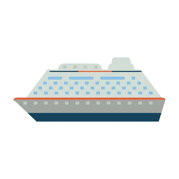Cruise ship cartoon — Stock Vector