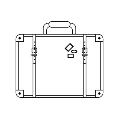 Seyahat ve tatil semboller siyah beyaz