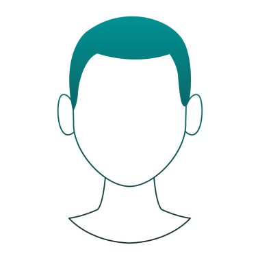 Adam mavi çizgiler meçhul kafasından