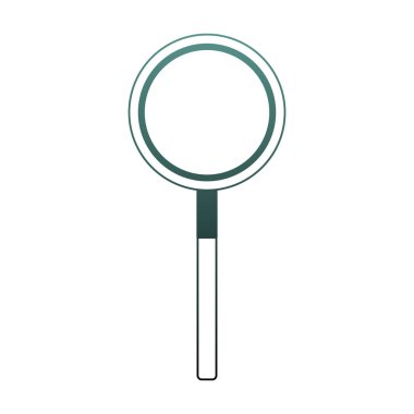 Büyüteç simgesi mavi çizgiler