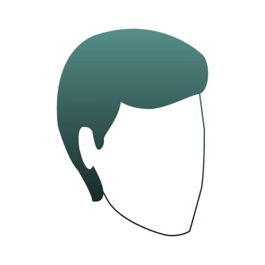 Adam meçhul baş mavi çizgiler