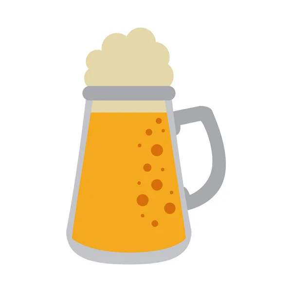 Kaltes Glas Bier — Stockvektor