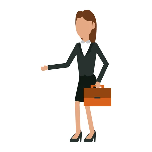 Avatar de femme d'affaires exécutif — Image vectorielle