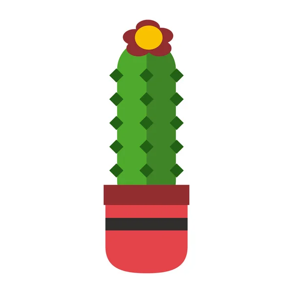 Pot de cactus isolé — Image vectorielle