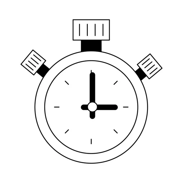 Vintage timer symbool in zwart-wit — Stockvector