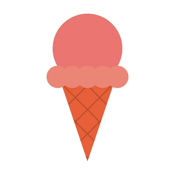 Ice cream cone kreslený — Stockový vektor