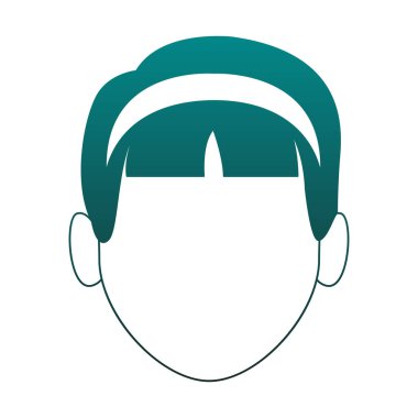 Kadın yüzü kafasına mavi çizgiler