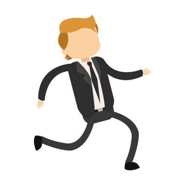 İşadamı çalışan avatar