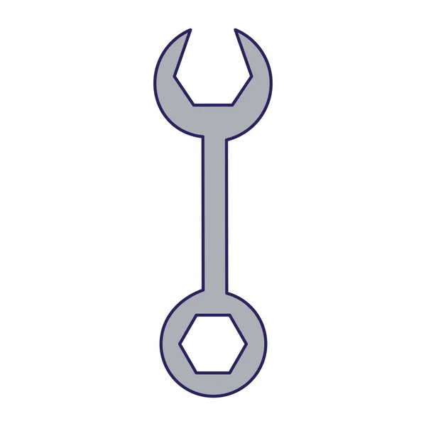 Herramienta de construcción de llave inglesa — Vector de stock