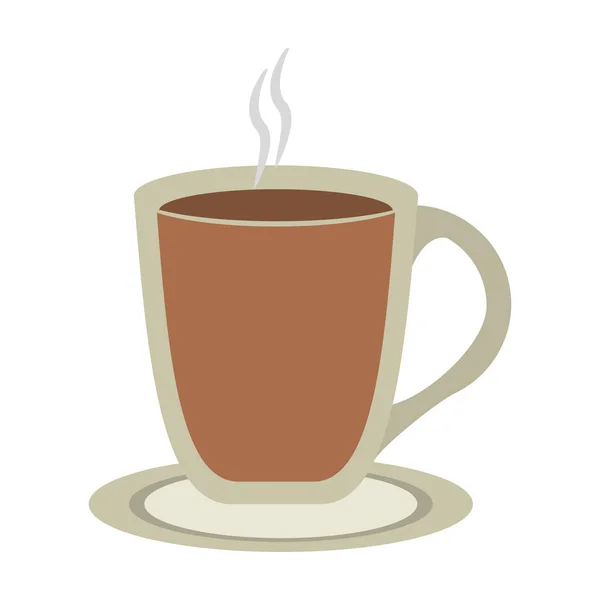 Taza de café caliente — Vector de stock