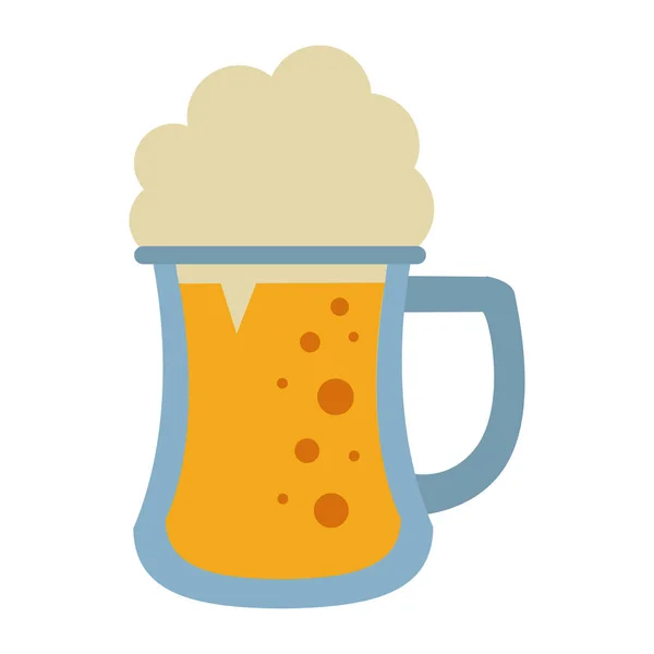 Cerveja de vidro frio — Vetor de Stock