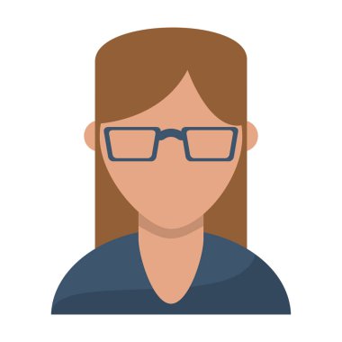 Kadın gözlük avatar kasalı
