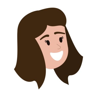 yüz gülümseyen kadın