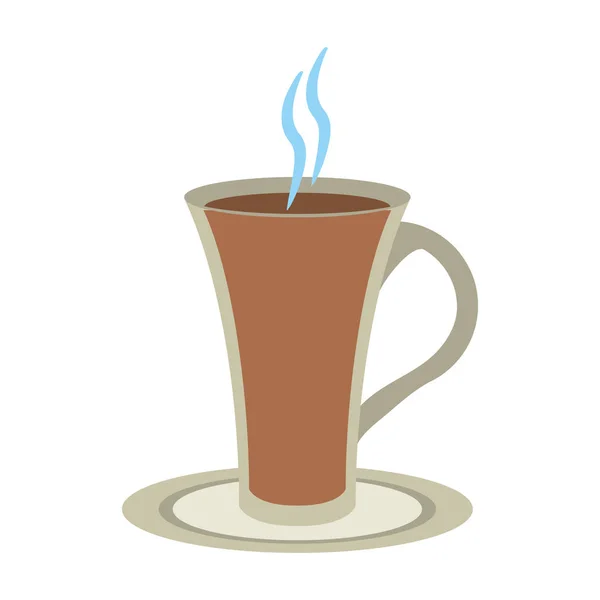 Taza de café caliente — Vector de stock