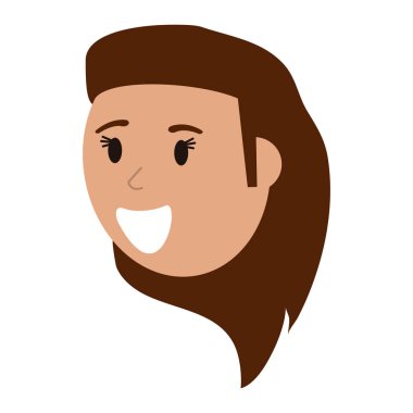 yüz gülümseyen kadın