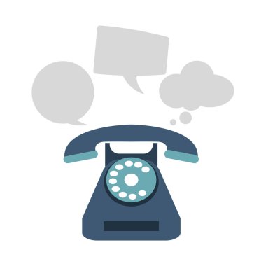 Kabarcıkları ile klasik telefon