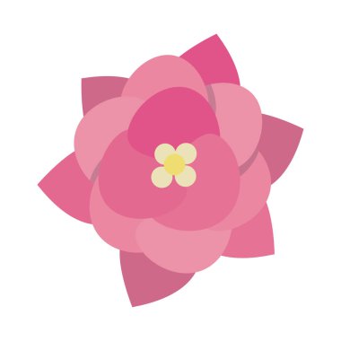 Güzel karikatür izole çiçek